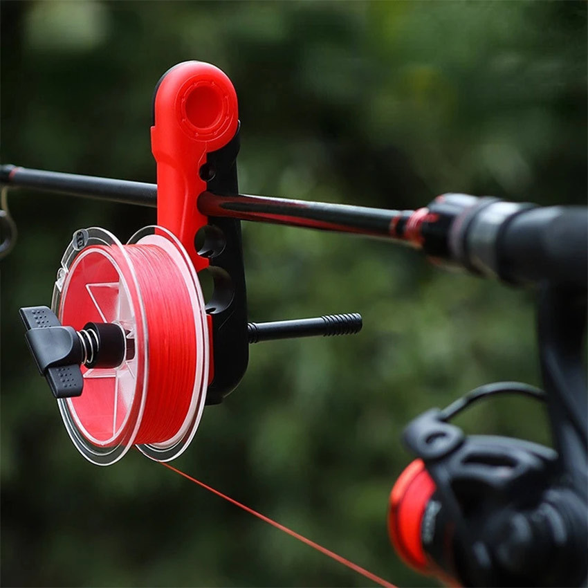 Gulungan Penggulung Senar Klem Tegek Alat Gulungan Senar Pancing Line Winder Spooler Gulung Senar