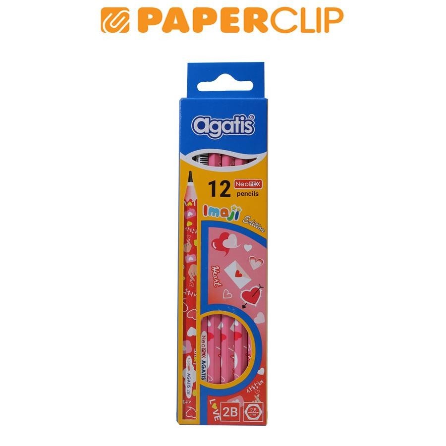

PENSIL AGATIS NEOPEX GHN-2BW6-120 2B ISI 12 IMAJI EDITION - HEART