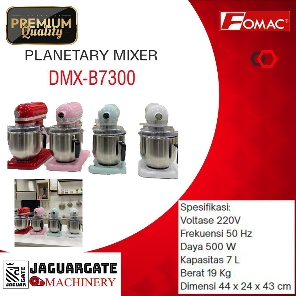 FOMAC PLUS PLANETARY MIXER DMX-B7300 mesin mixer roti kue garansi