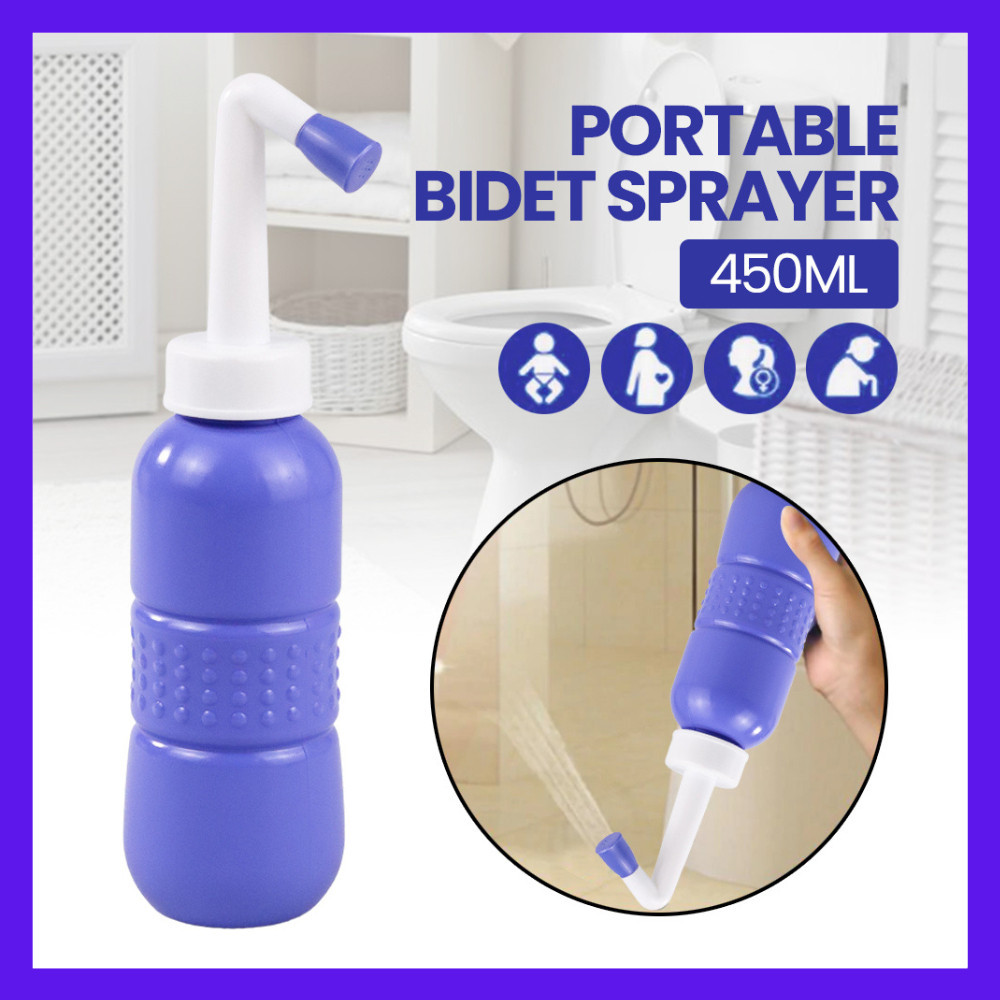 inovasi_tani-Semprotan Cebok Toilet Portabel Bidet Sprayer 450ML Aksesoris toilet Bidet Portable Tra