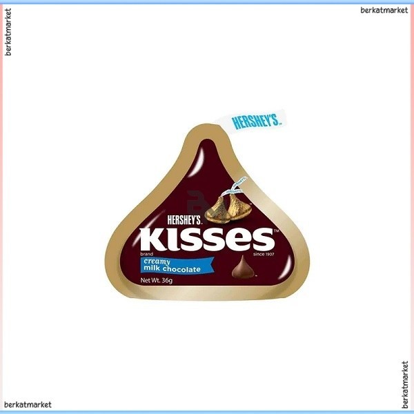 

HERSHEY KISSES CREAME MILK CHOCOLATE 36 GR