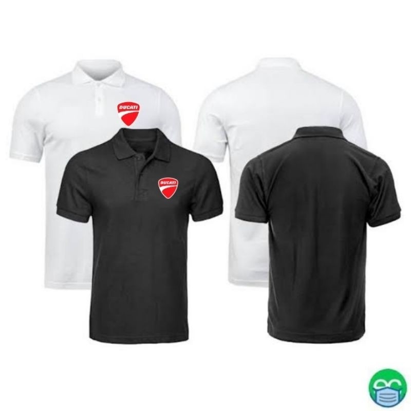 Kaos Kerah Poloshirt T-  Ducati  kaos  ducati _Playmoreshop