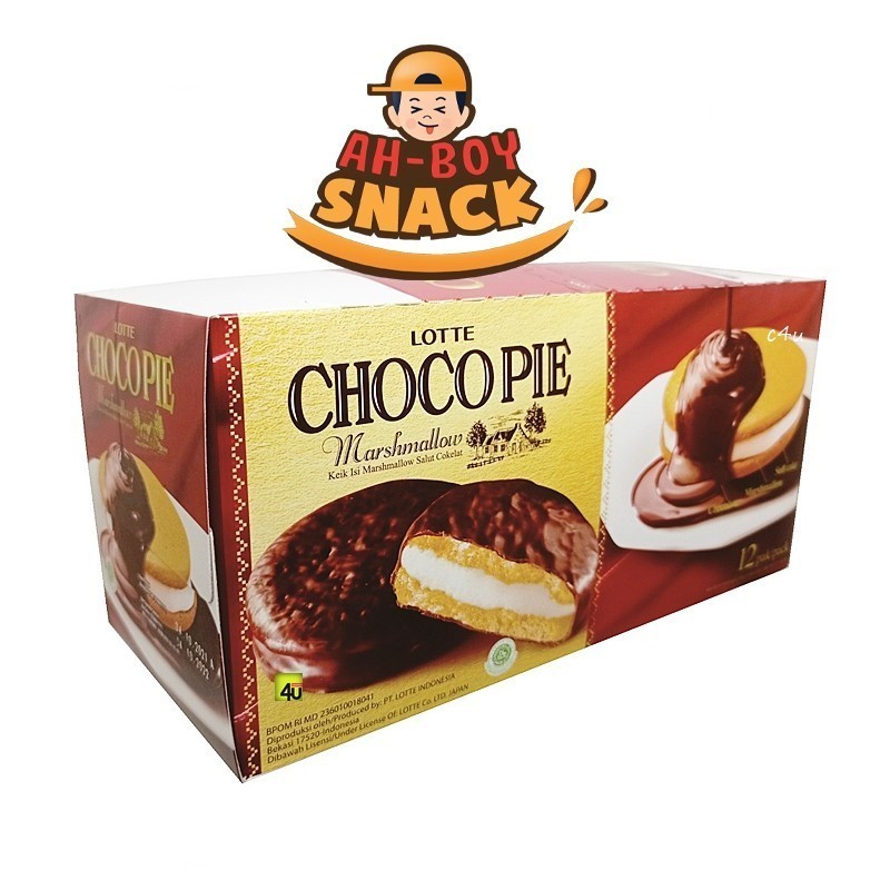 

LOTTE CHOCO PIE MARSHMALLOW (ISI 12 PACK