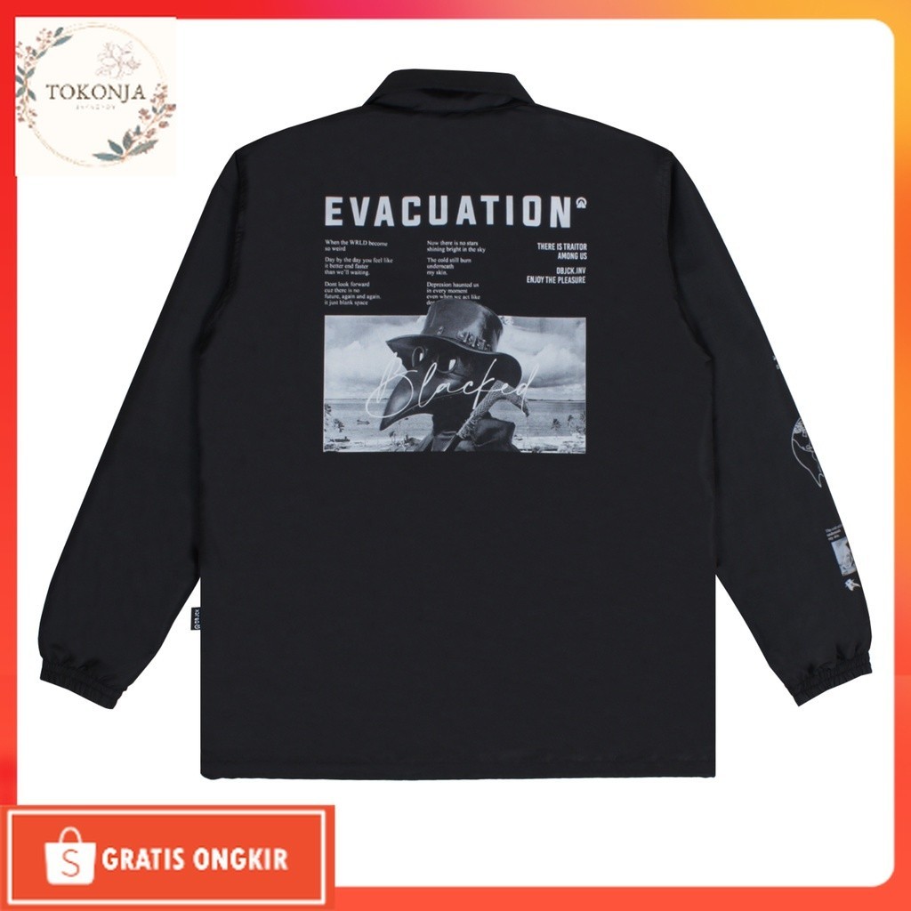 Jaket terkini / Dobujack Coach Jacket Evacuation Black