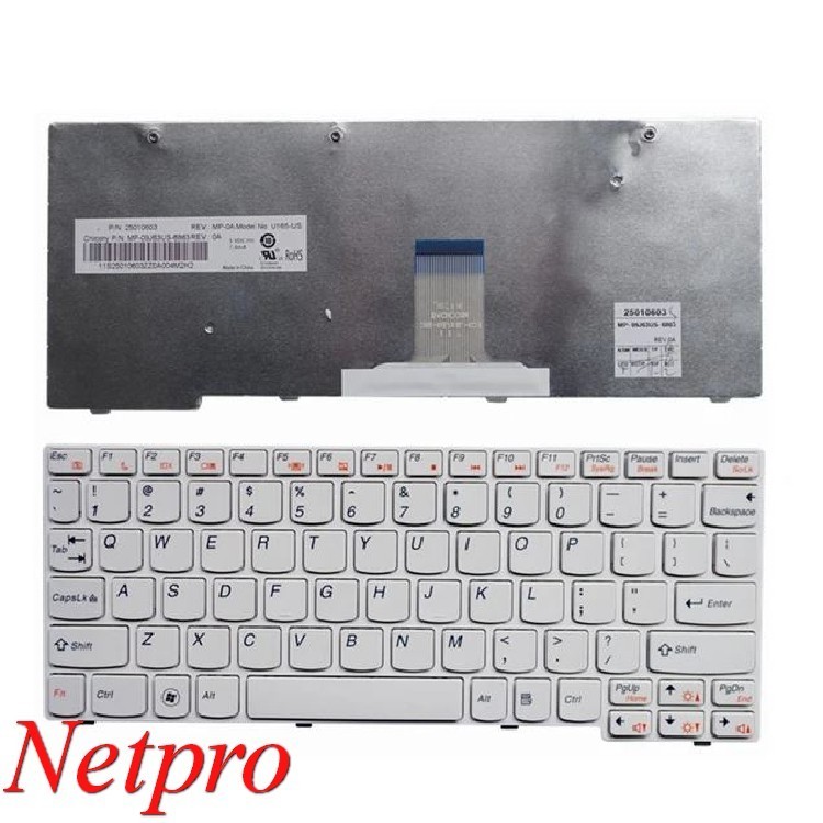 Keyboard Lenovo Ideapad S10-3 S110 Series S10-3S E10-30 PUTIH -NP