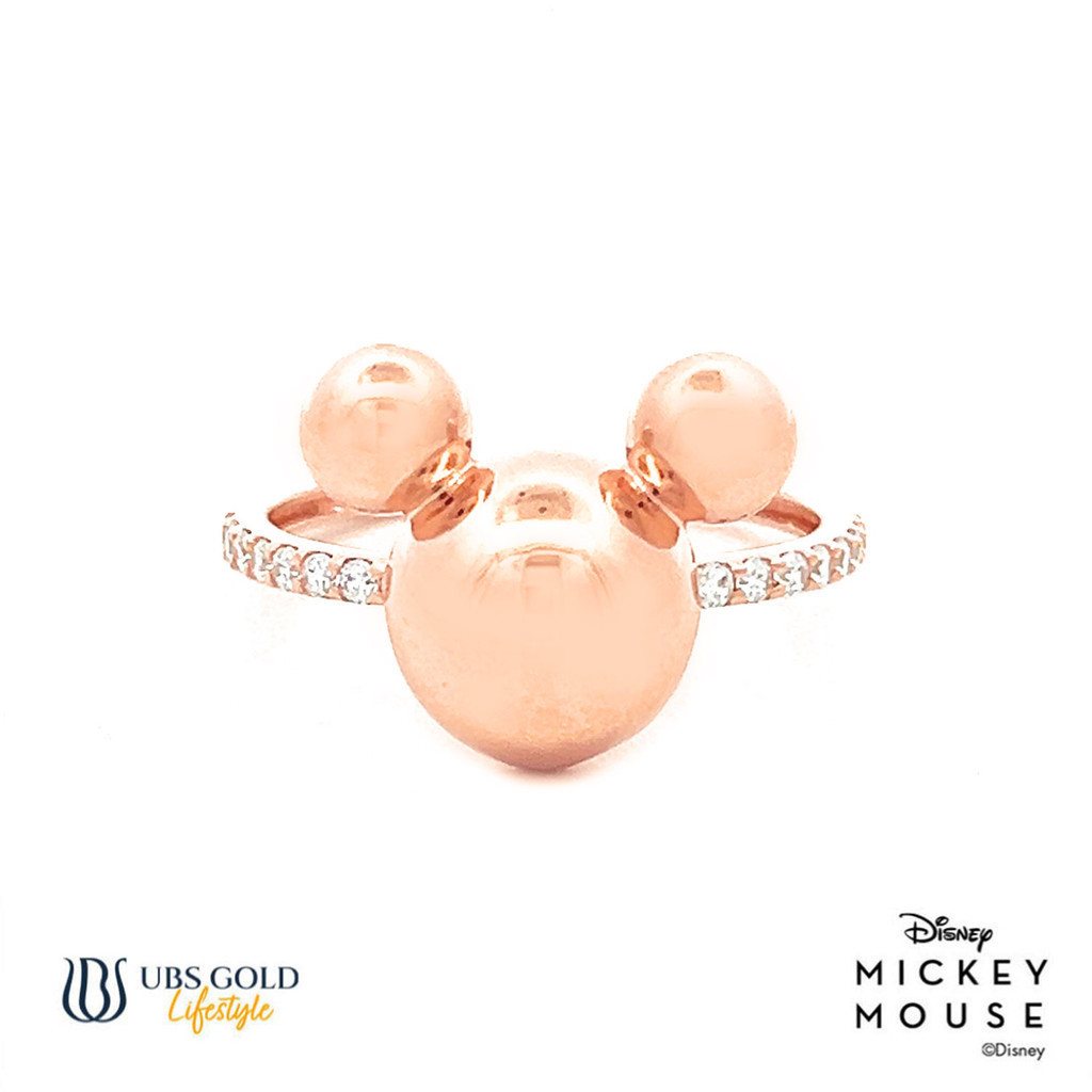 UBS Gold Cincin Emas Disney Mickey Mouse - Ccy0204 - 17K