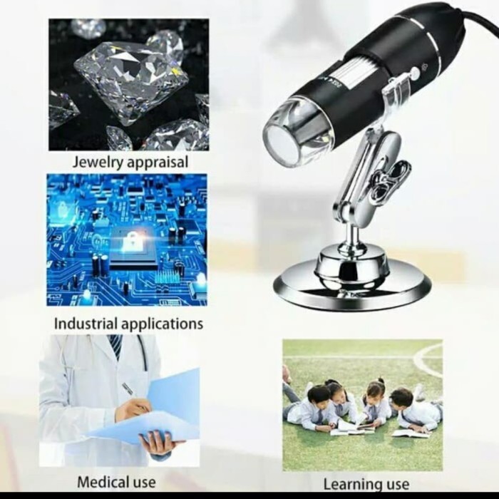 Microscope Digital 1600x 8 Led Zoom Endoscope Microskop Usb Endoskop - 1600x Kabel