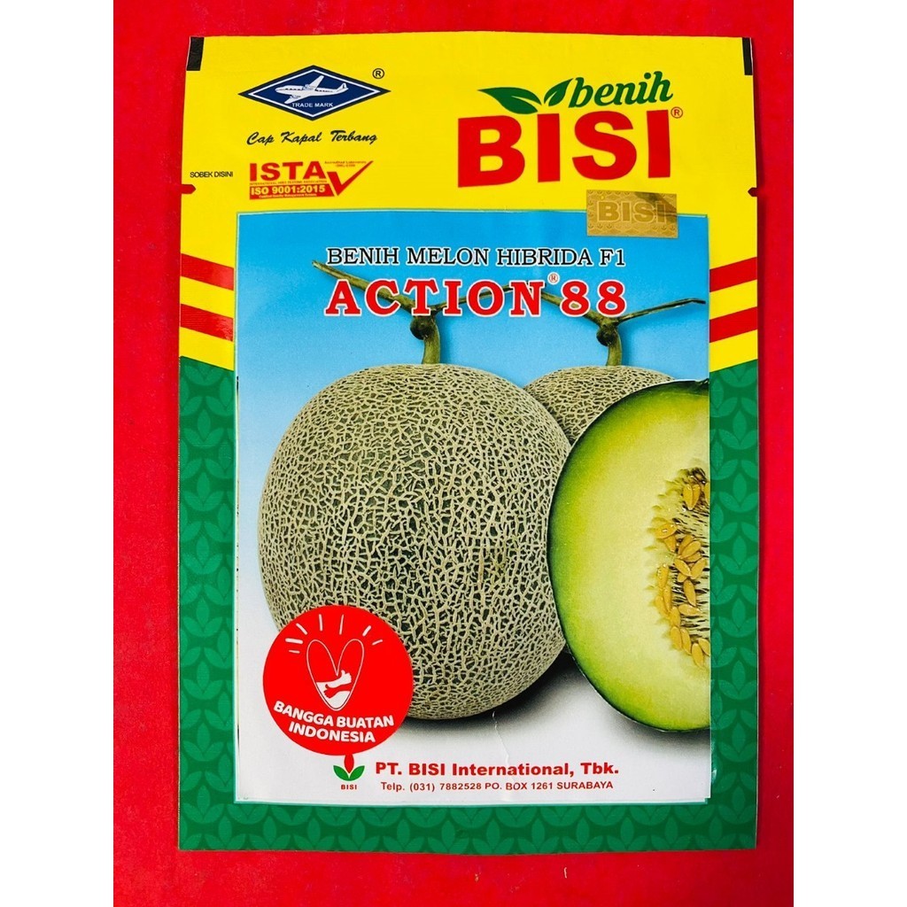 Benih Melon Hibrida F1 ACTION 88  dari Bisi kemasan  10g