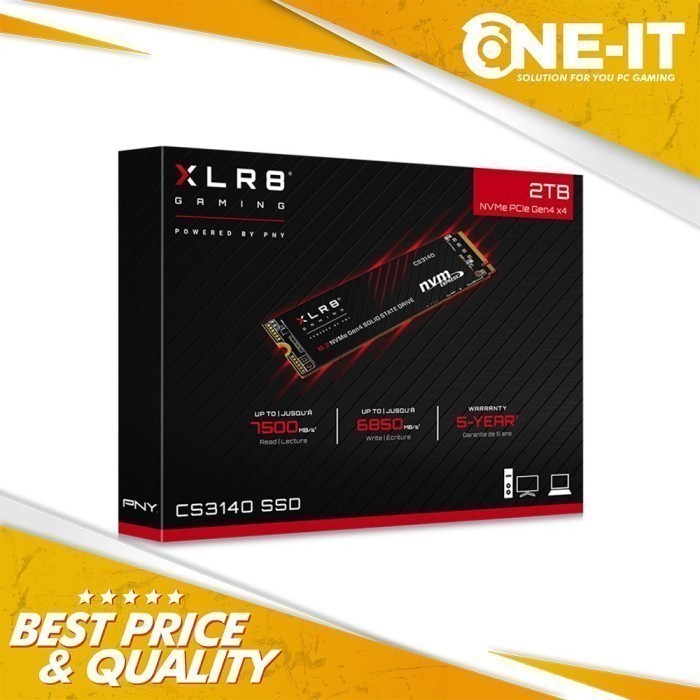 SSD PNY CS3140 XLR8 Gaming M.2 NVMe 8TB 8 TB Gen4x