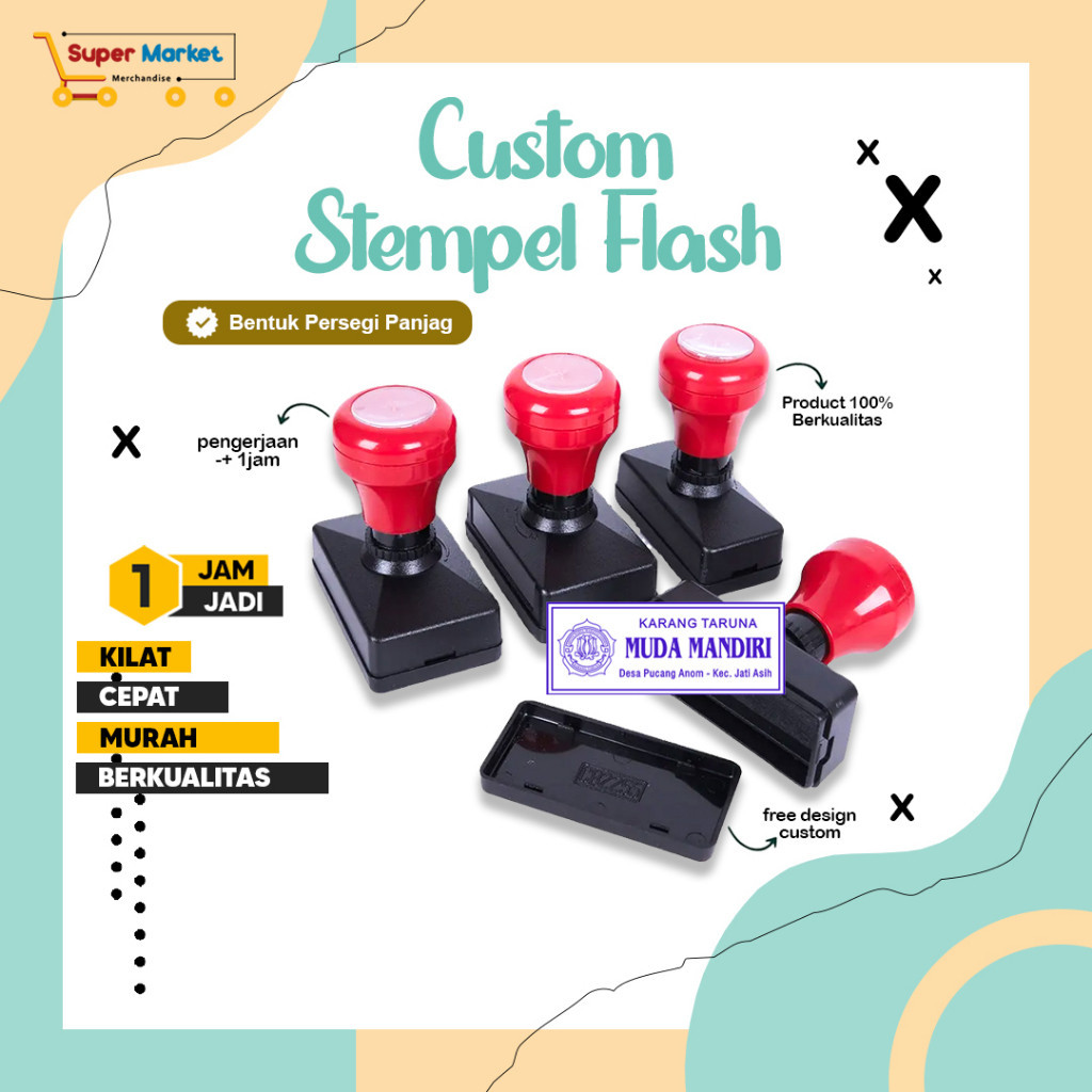 

Promo CETAK STEMPEL FLASH PERSEGI PANJANG OTOMATIS CEPAT / CUSTOM STEMPEL PEMERINTAHAN PERUSAHAAN LOGO NAMA TANDA TANGAN LUNAS SEKOLAH BIDAN TOKO LEGALISIR