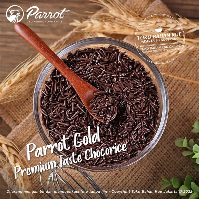 

[New] Meises Cokelat 500gr Parrot GOLD Meses Chocorice Mesis Coklat