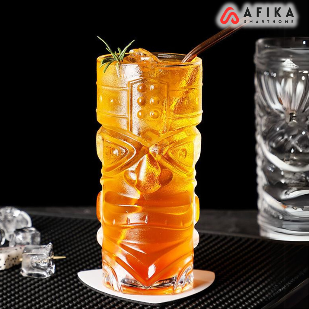 Gelas Kaca Cocktail Mocktail Juice Hawaiian Tiki Glass 400ml