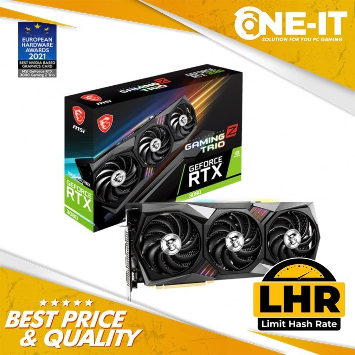 VGA MSI GeForce RTX 3080 GAMING Z TRIO 10G LHR 10GB GDDR6X