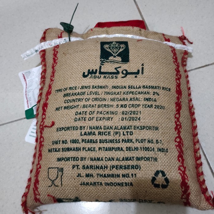 

1 Kg Beras Basmati Abu Kass original Dari Pakistan