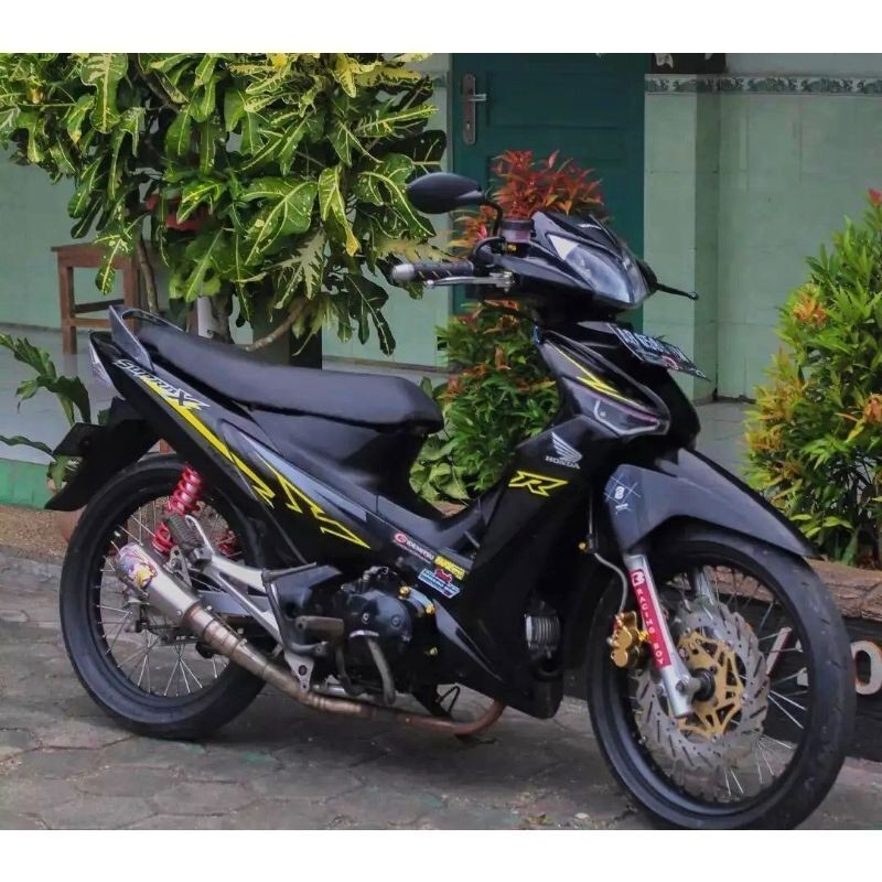 STRIPING STANDAR LIST STIKER SUPRA X 125 FI TAHUN 2018 KUNING STABILO