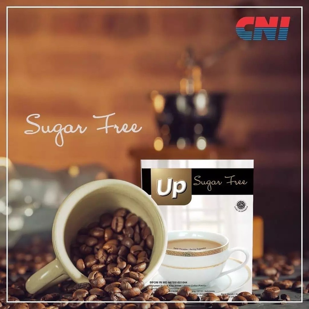 

CNI Up Ginseng Coffee Sugar Free| Kopi Gingseng Tanpa Gula