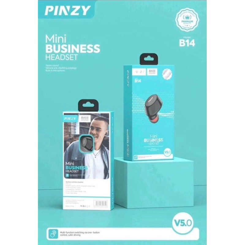 Headset Bluetooth Pinzy B14 Mono