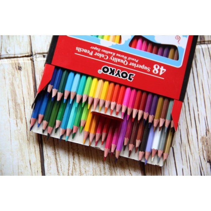 

✨LARIS✨ -Pensil Warna Joyko 48 warna CP-48PB