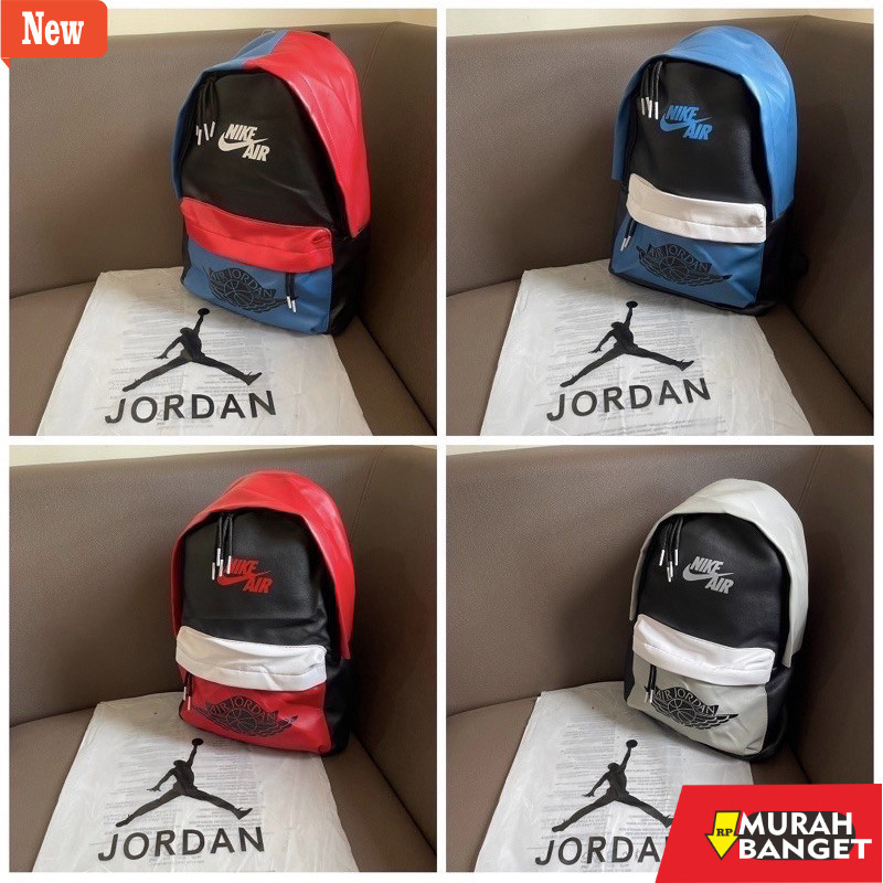 Tas Ransel Pria Kekinian RANSEL JORDAN WINGS LEATHER KULIT / BACKPACK BAGPACK JORDAN WINGS LEATHER /