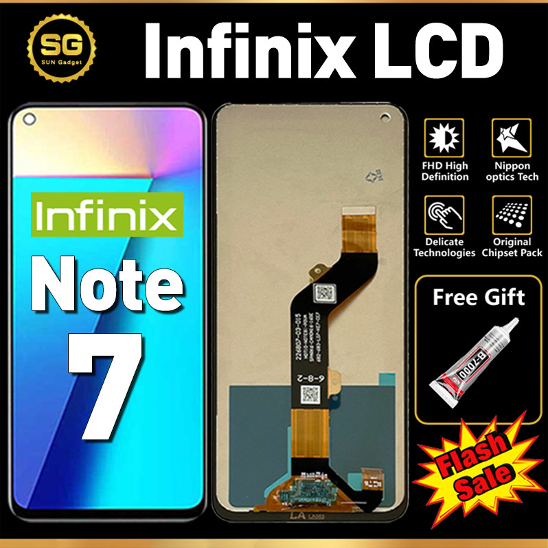 LCD Infinix Note 7 Original Touchscreen hp Infinix Note 7 fullset ori asli cod