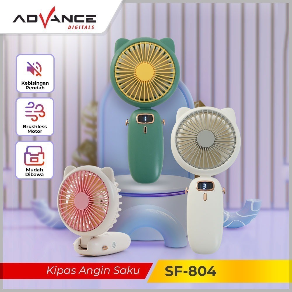 

Advance Fan Mini SF804 Kipas Tangan Desktop Portabel USB