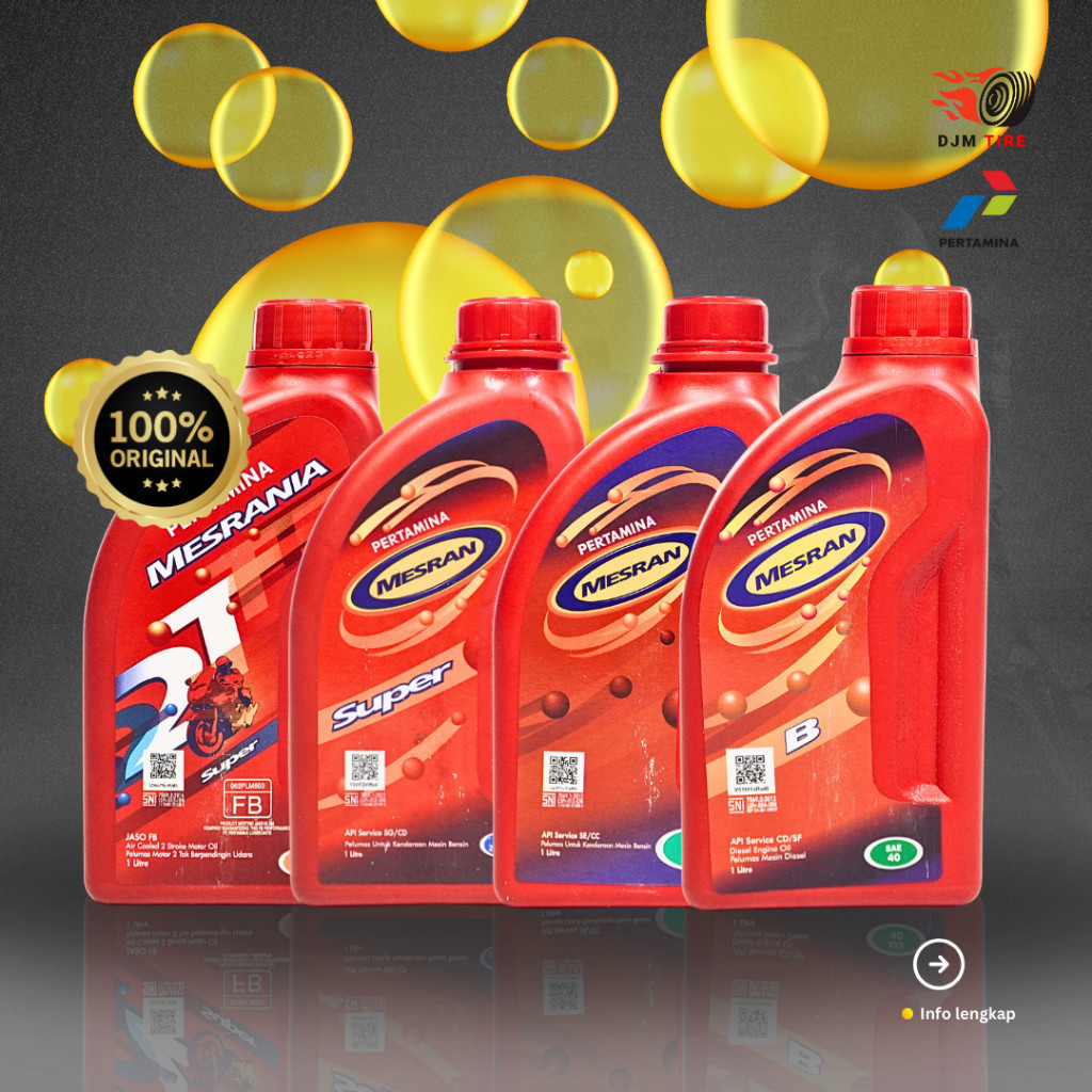 DJM OLI MESRAN PERTAMINA ORIGINAL MESRANIA 2T, MESRAN SAE 40, MESRAN 1L 0,8L, MESRAN SAE B 1L