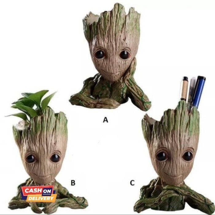 

✨LARIS✨ -Groot Guardians of Galaxy Action Figure / Flower pot / Desk Pen - Termenung
