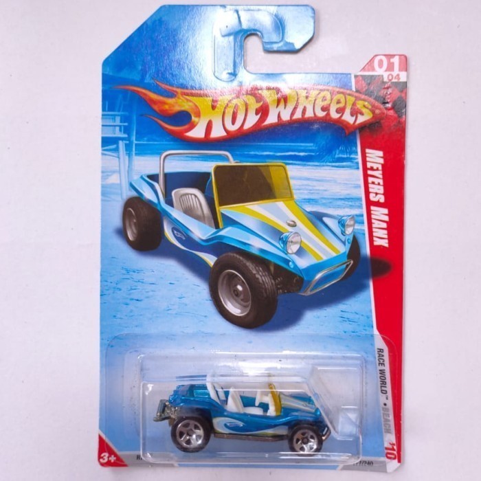 Hotwheels Meyers Manx biru 2010 Race World Beach