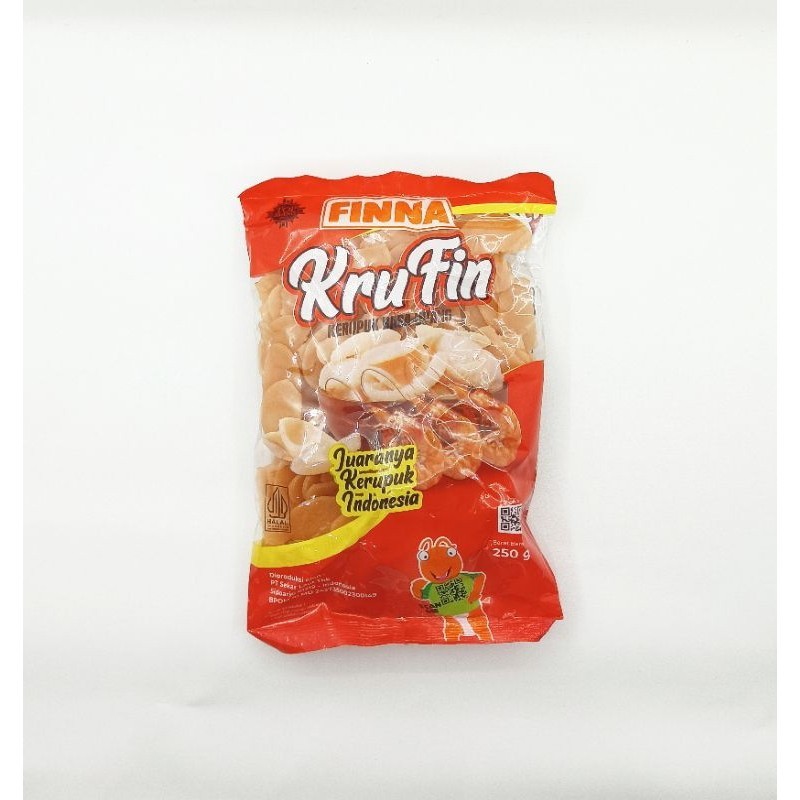 

Kerupuk Krufin Finna rasa udang, rasa Bawang 250gram