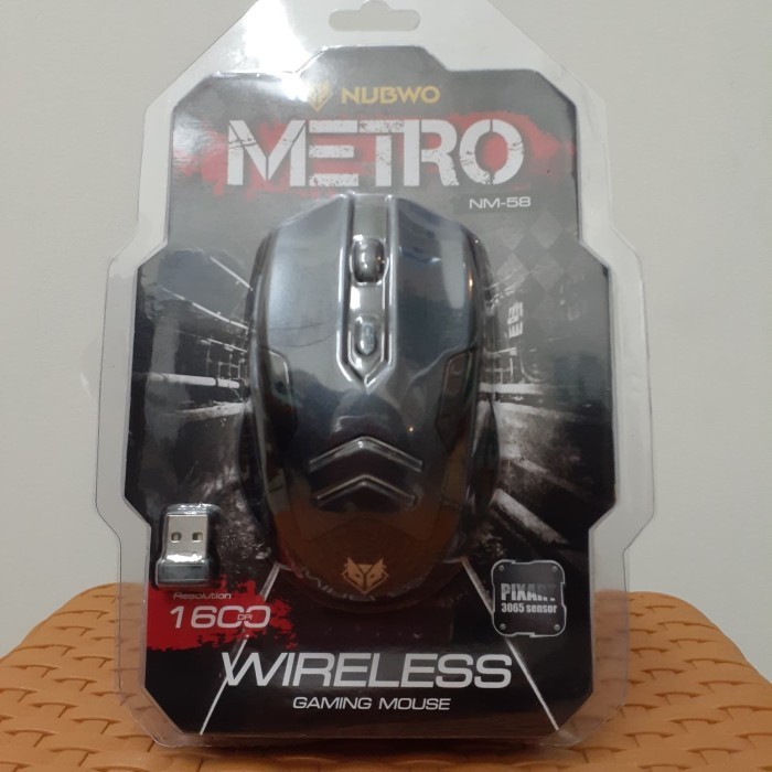 Nubwo NM58_Wireless Mouse Gaming  Hitam KOMPONEN PART