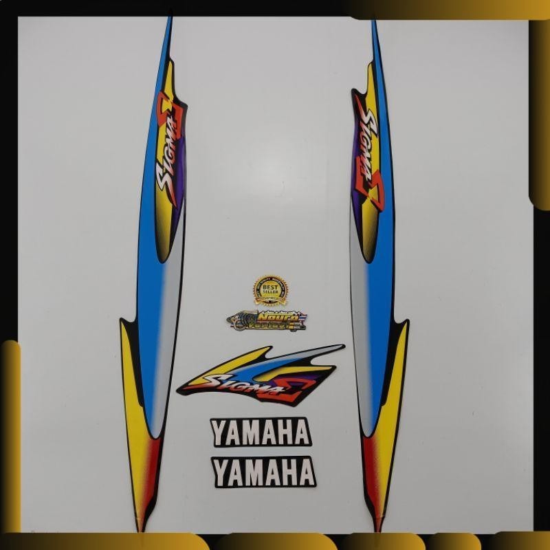 Striping Yamaha Sigma body standar biru