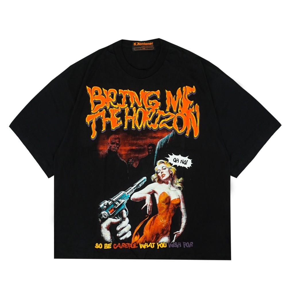 【Ori】 KKONTENER BMTH BRING ME THE HORIZON OVERSIZE TSHIRT BLACK