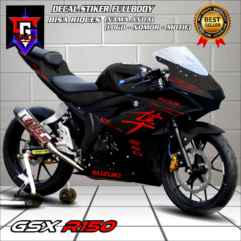 Viral Decal GSX 150 Decal Sticker Motor GSX150 Stiker Decal Suzuki GSX 150R Fullbody