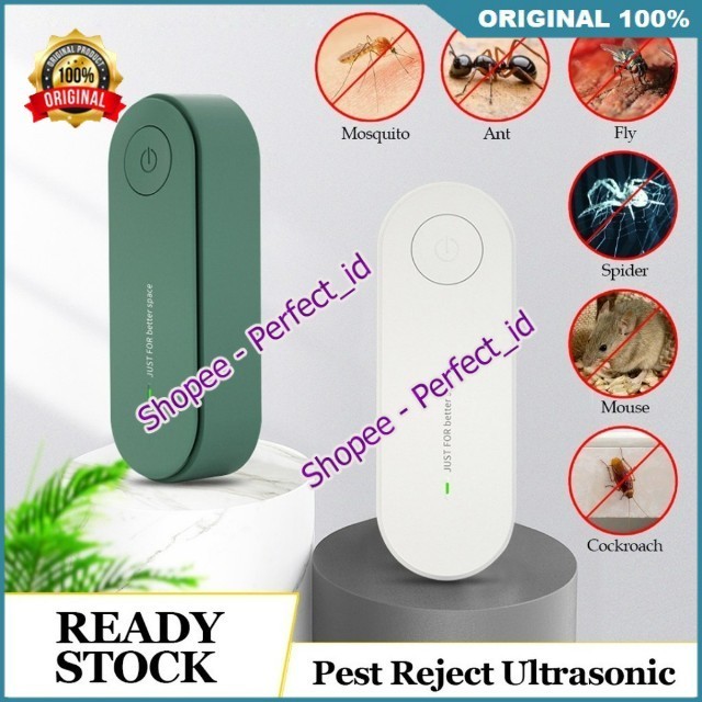 PEST REJECT ULTRASONIC Pembasmi Serangga Tikus Nyamuk Kecoa ASLI 100%