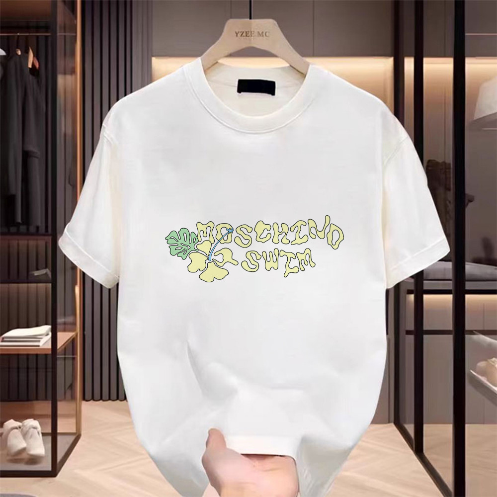 INXX Merek trendi T-shirt Oversize “moschino” Kaos Pria Distro Original 100% Premium QQ1124