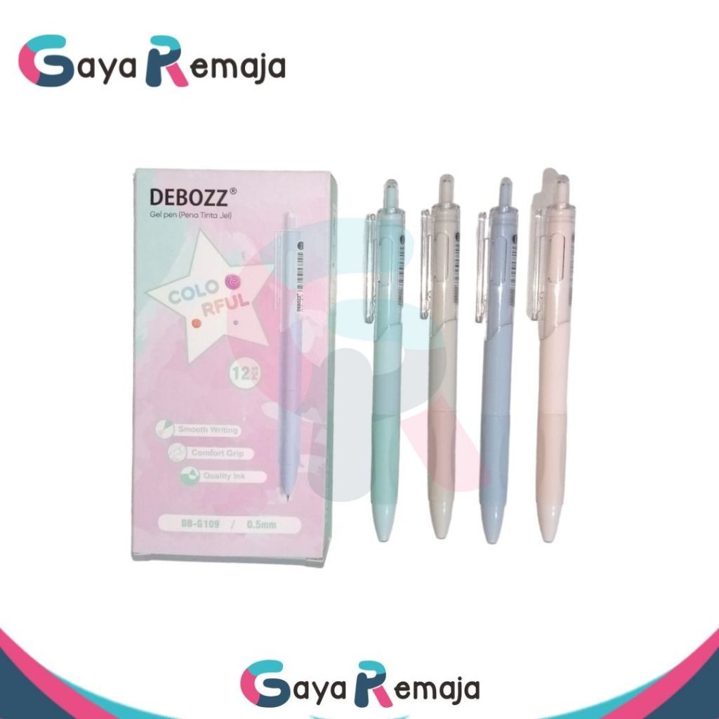 

(PACK) Pulpen / Bulpen Gel Debozz 0,5 mm Cetekan / Ballpoint Debozz Klik DB-G05 DB-G08 DB-G108 DB-G109 DB-SG99 DB-1702