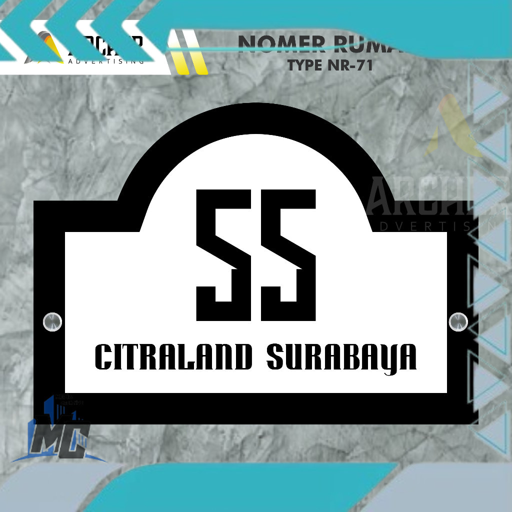 CUSTOM NOMER RUMAH LASER CUTTING NOMOR RUMAH AKRILIK MINIMALIS NOMOR RUMAH AKRILIK  TYPE 71
