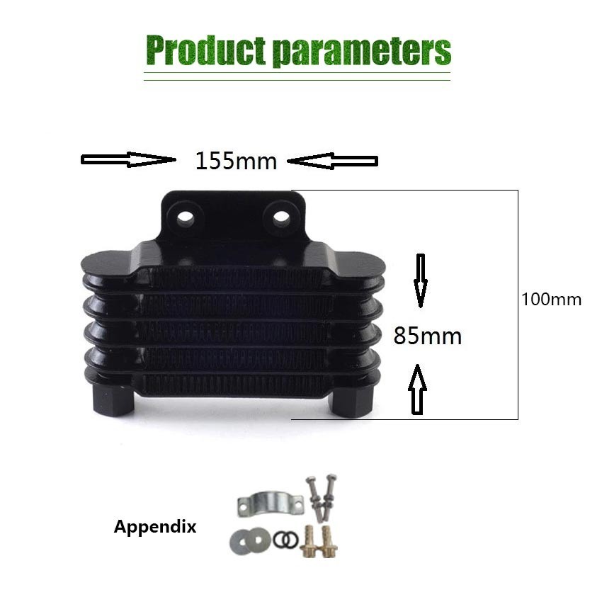 Universal Radiator Satria Fu Oil Cooler 65ML Utk 125-250cc
