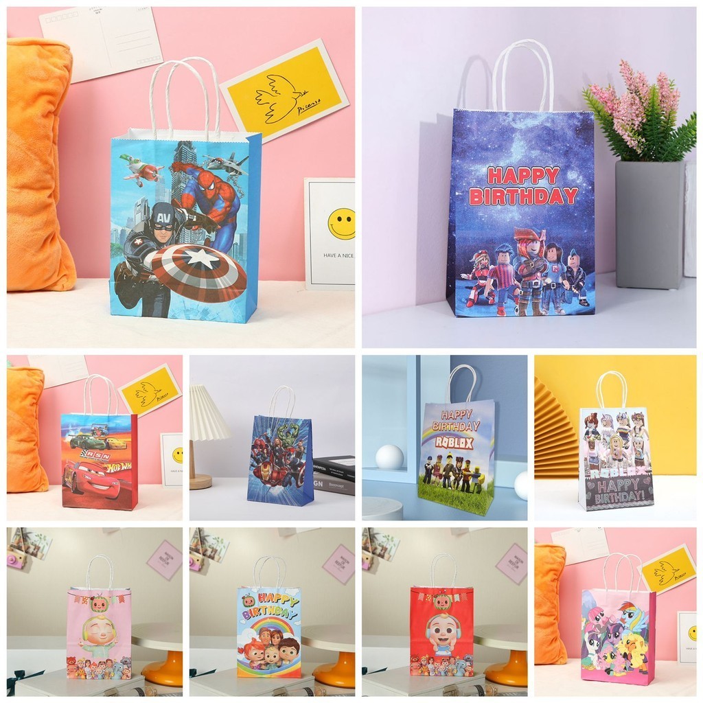 

Paper Bag Goodie Bag Tas Kado Hadiah Souvenir Motif Cocomelon Cars Spiderman Roblox Tas Ulang Tahun Anak Murah