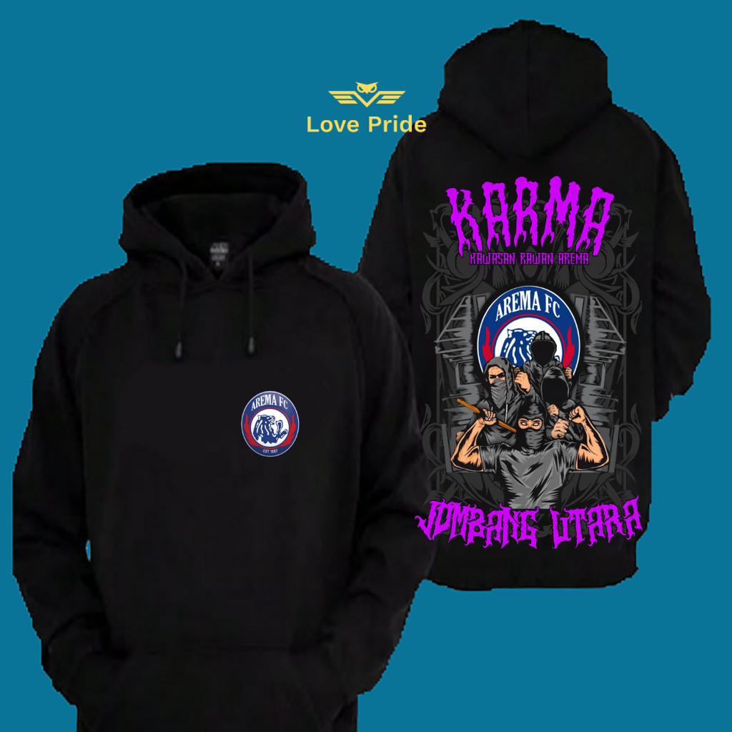 Sweater Hoodie Distro Arema Football Club FC Jombang Utara Karma Premium Terbaru