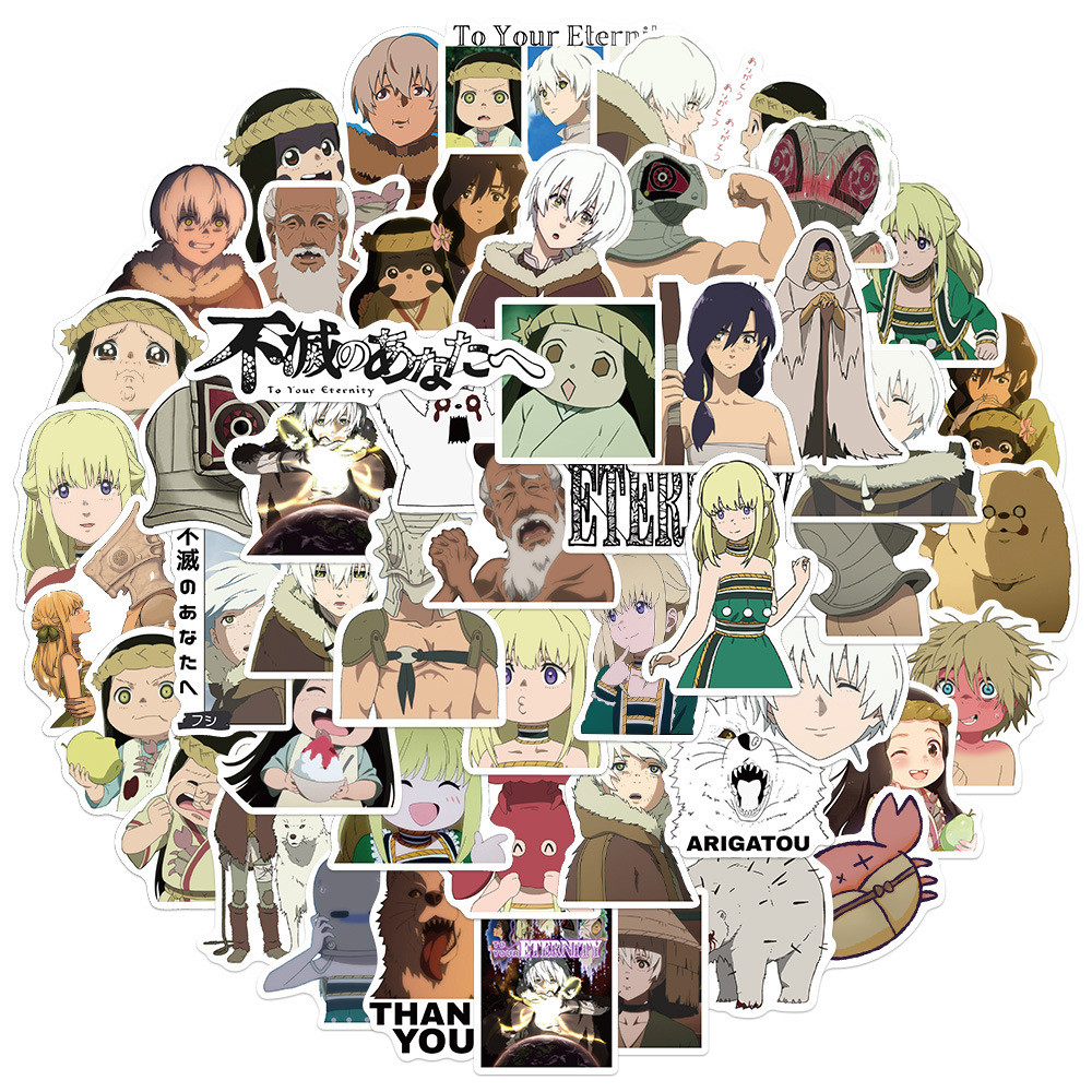 

10/50pcs/pack To Your Eternity Stickers for Skateboard Computer Notebook Car Decal Children's Toys Etc