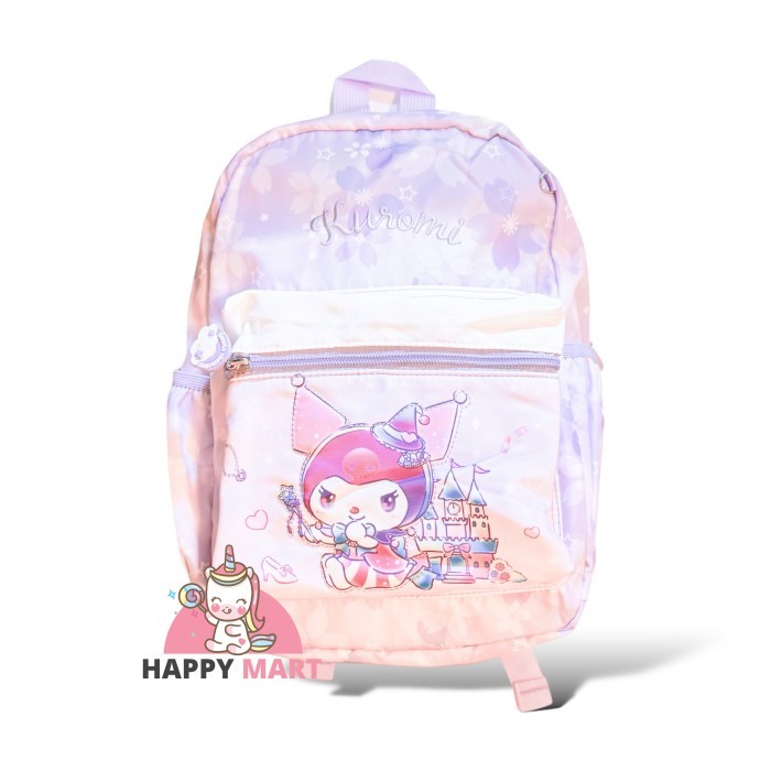 Tas ransel anak TK sanrio dreamy castle kuromi / melody / cinnamoroll - Kuromi