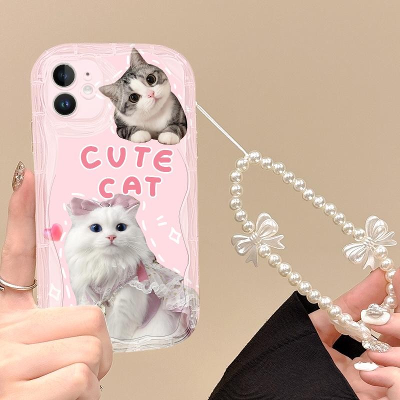 Case Hp Casing For Samsung A30 A30S A31 A32 4G A33 5G A34 Silicone Soft Bumper Cute Cartoon  Cat Cat