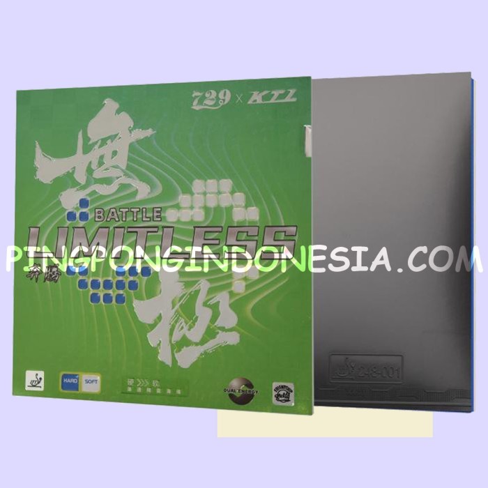 729 Battle Limitless Green - Karet Bet Pingpong Friendship 2 RITC Rubber Tenis Meja Bat KTL Blue Cre