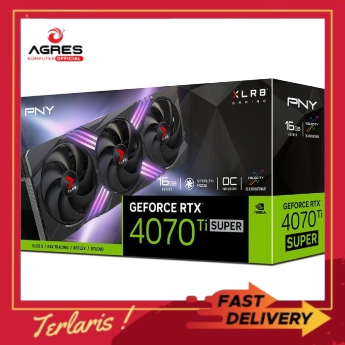 PNY GeForce RTX 4070 Ti SUPER 16GB OC XLR8 ARGB TF