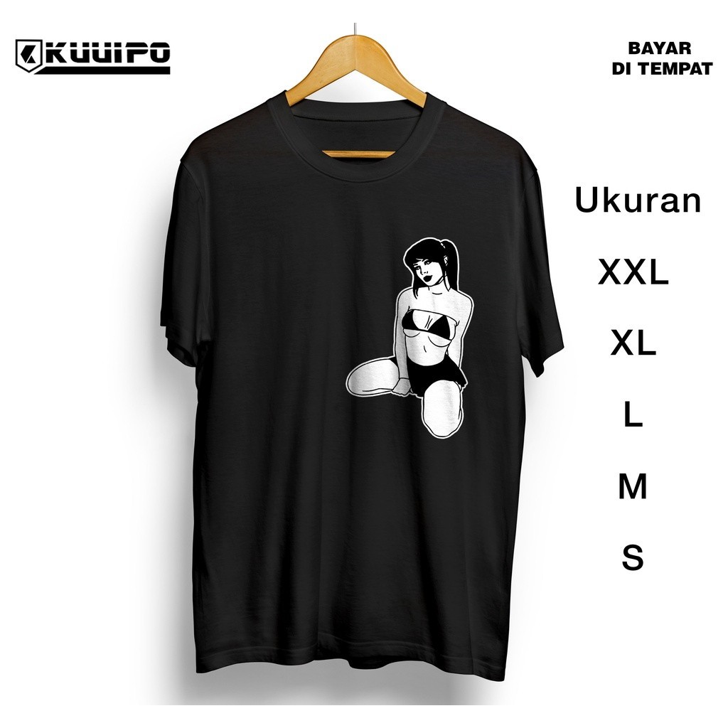 (KBM) Baju kaos gambar cewek sexy / kaos cowok kaos cewek / distro berkualitas / Kaos Ukuran S sampa