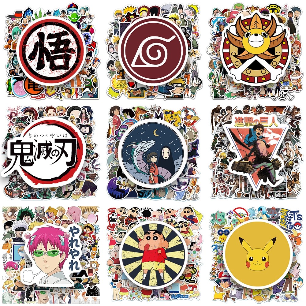 

Sticker Pack Animasi Jepang Untuk Papan Luncur/buku Harian/laptop/sticker Helm Tahan Air Vinil/hp Casing Stiker Tahan Air