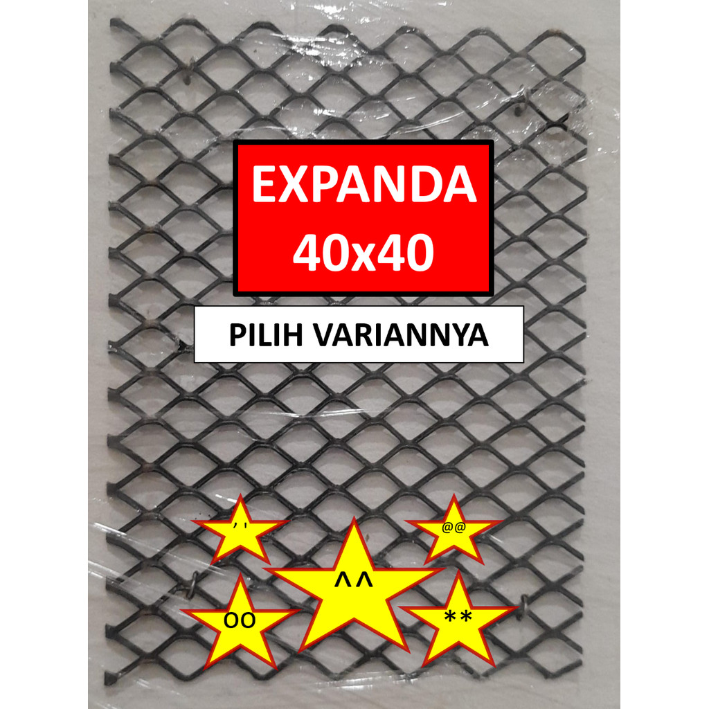 Expanded Metal - 40x40 cm - Expanda - Expanded Mesh - Plat Expanda