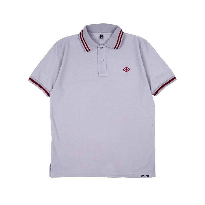 DAGADU Polo Shirt Grey | Kaos Polo Lengan Pendek Abu-Abu