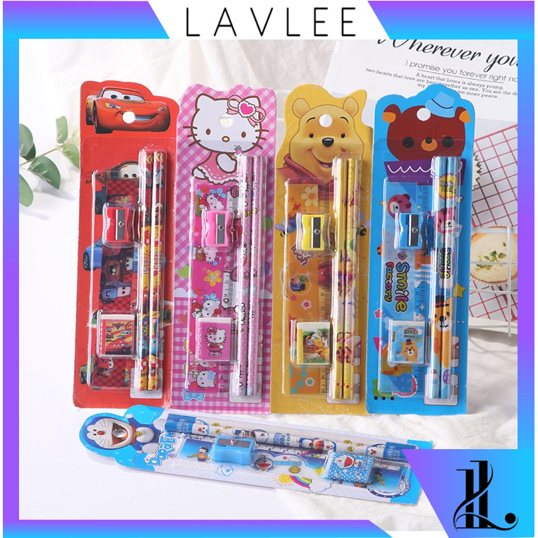 

Lavlee S5686 Stationary Set 5 in 1 Karakter / Alat Tulis Sekolah / Paket Alat Tulis / Mini Stationary / Set Alat Tulis Pensil